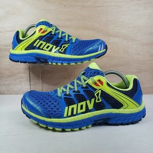 INOV-8 Roadclaw 275 Blue Lime Green Mens 11.5 Womens 13 Sneakers Running Shoes